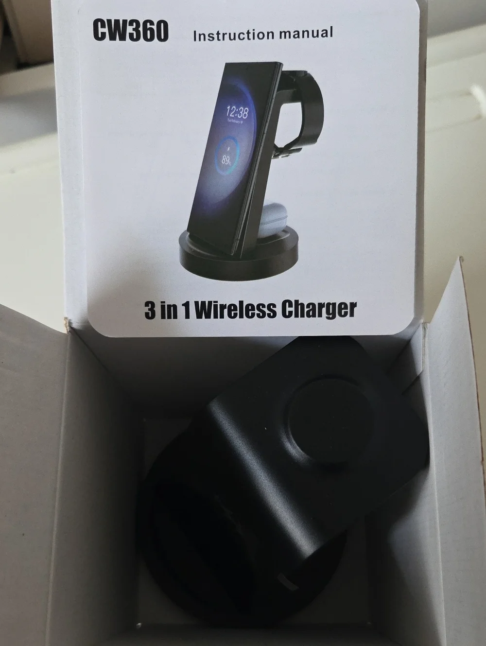 CW360 3-in-1 Wireless Charger - Black